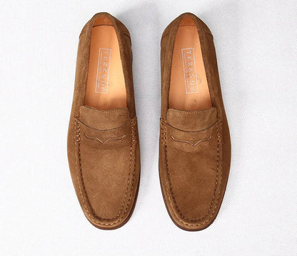 Mocassin Homme Daim Grainé à Glands – Heritage