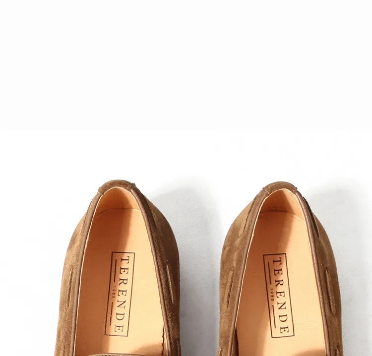 Mocassin Homme Daim Grainé à Glands – Heritage