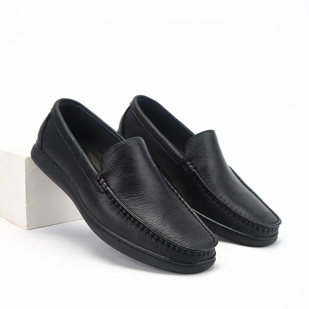 Mocassin Homme Cuir Pleine Fleur Naturel Clair – Legacy