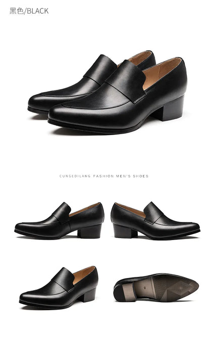 Mocassin Homme Cuir Ébène Lustré – Prestige