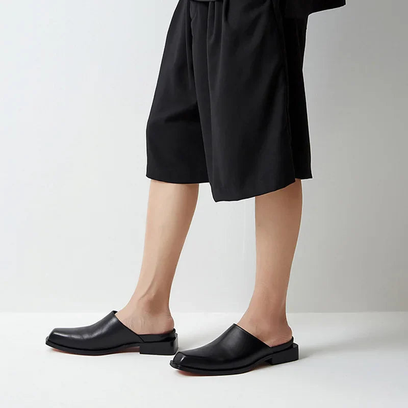 Mocassin Mule Homme Cuir Pleine Fleur – Heritage