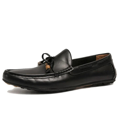Mocassin Homme Cuir Satiné Mat Luxueux - Prestige