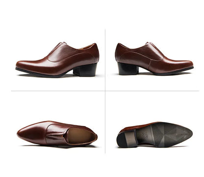 Mocassin Homme Cuir Véritable Satiné Élégant - Prestige