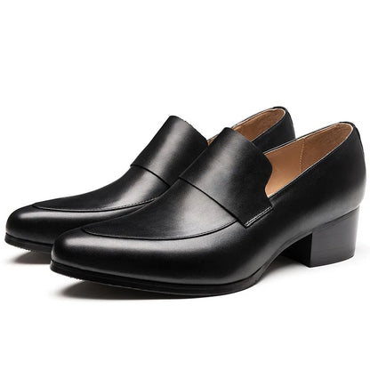 Mocassin Homme Cuir Ébène Lustré – Prestige
