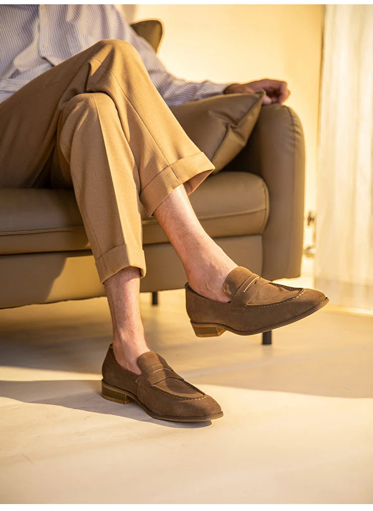 Mocassin Homme Daim Suédé à Glands – Regal