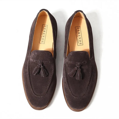 Mocassin Homme Daim Grainé à Glands – Heritage