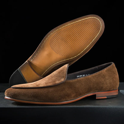 Mocassin Homme Cuir Métallisé Élégant – Prestige