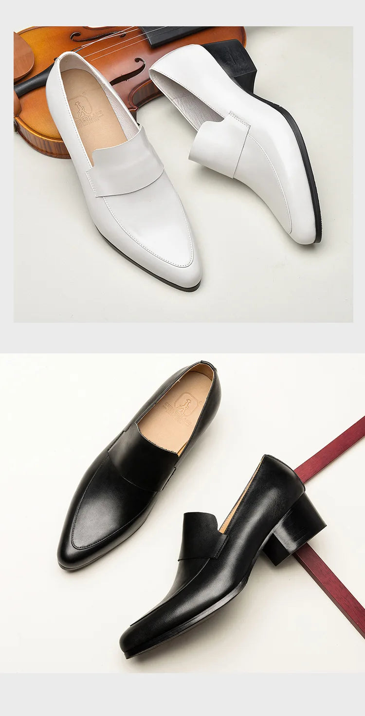 Mocassin Homme Cuir Ébène Lustré – Prestige