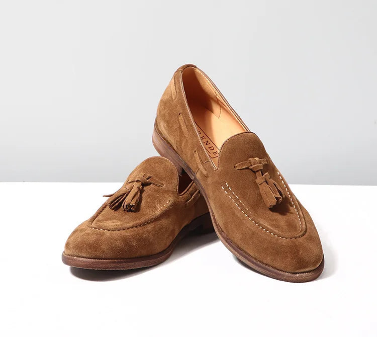 Mocassin Homme Daim Grainé à Glands – Heritage