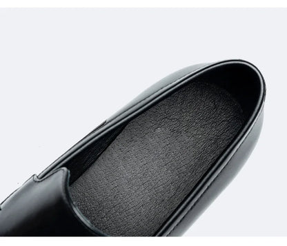 Mocassin Femme Talon Cuir Pleine Fleur Véritable – Heritage