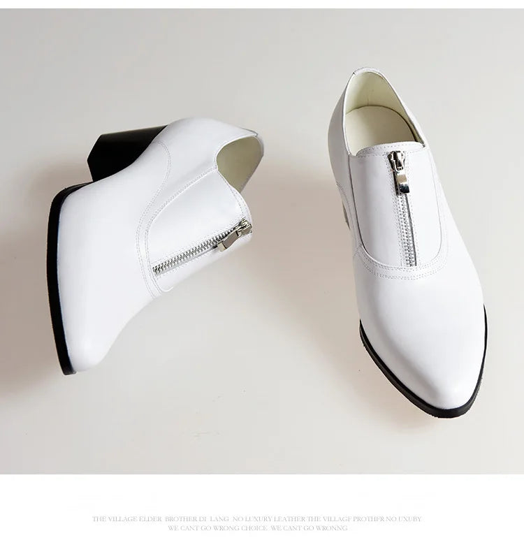Mocassin Femme Talon Cuir Élégance Intemporelle – Élégance