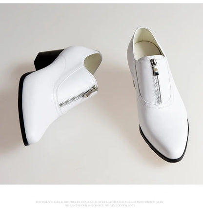 Mocassin Femme Talon Cuir Élégance Intemporelle – Élégance