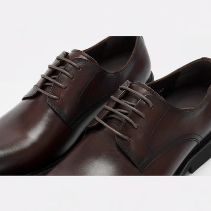 Derby Homme Cuir Noir Ébène Satiné - Heritage