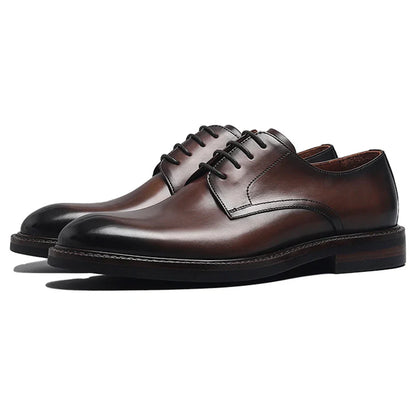 Derby Homme Cuir Noir Ébène Satiné - Heritage