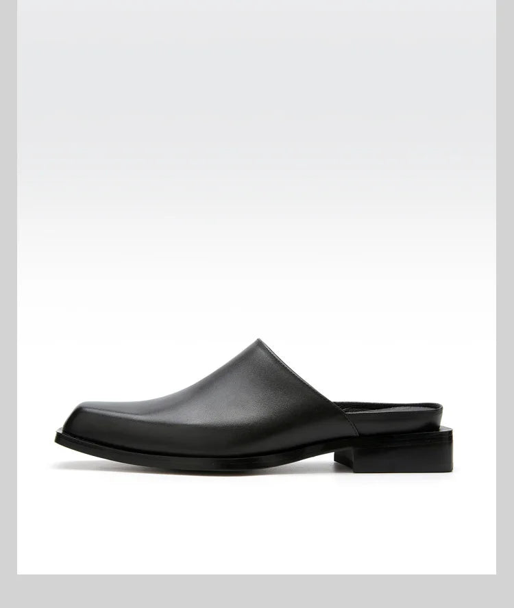 Mocassin Mule Homme Cuir Pleine Fleur – Heritage