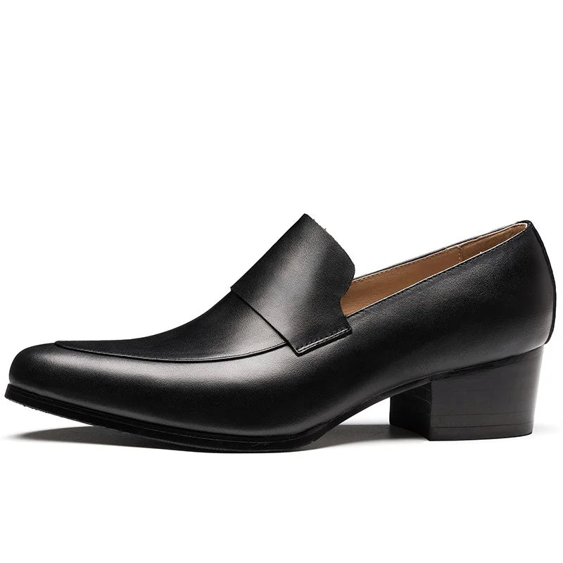 Mocassin Homme Cuir Ébène Lustré – Prestige