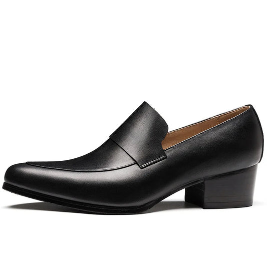 Mocassin Homme Cuir Ébène Lustré – Prestige
