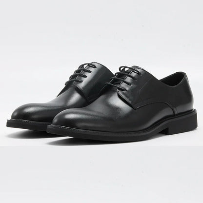 Derby Homme Cuir Noir Ébène Satiné - Heritage