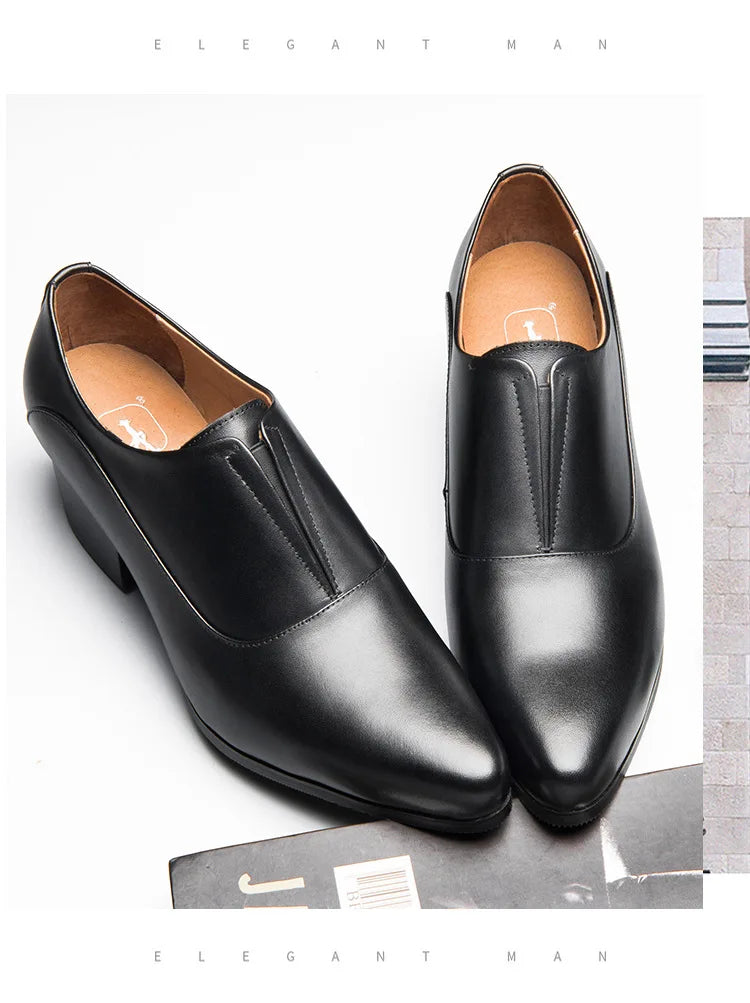 Mocassin Homme Cuir Véritable Satiné Élégant - Prestige