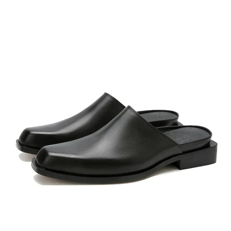 Mocassin Mule Homme Cuir Pleine Fleur – Heritage