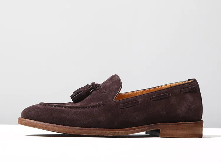 Mocassin Homme Daim Grainé à Glands – Heritage