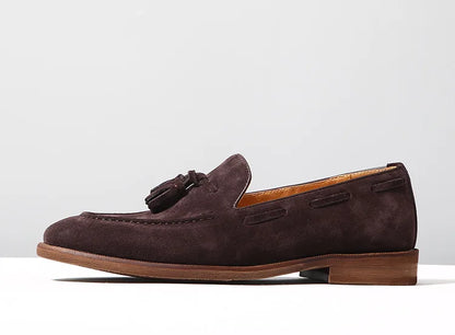 Mocassin Homme Daim Grainé à Glands – Heritage