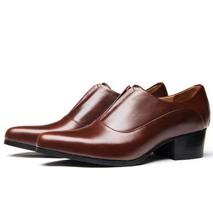 Mocassin Homme Cuir Véritable Satiné Élégant - Prestige