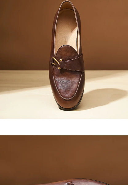 Mocassin en Cuir Véritable Noir - Heritage