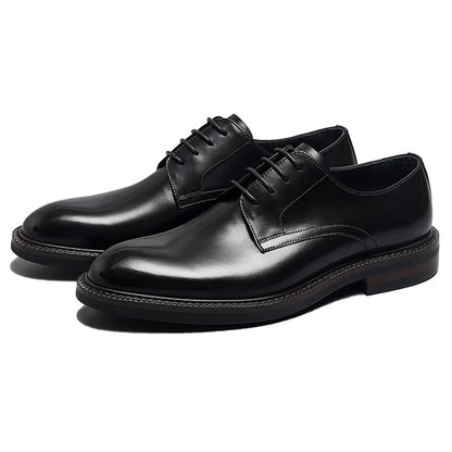 Derby Homme Cuir Noir Ébène Satiné - Heritage
