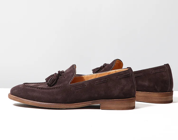 Mocassin Homme Daim Grainé à Glands – Heritage