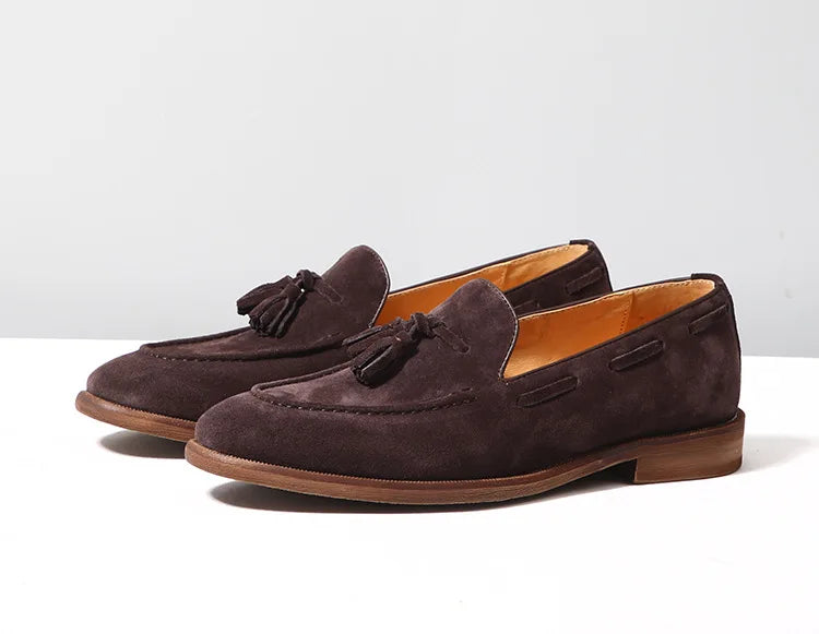 Mocassin Homme Daim Grainé à Glands – Heritage