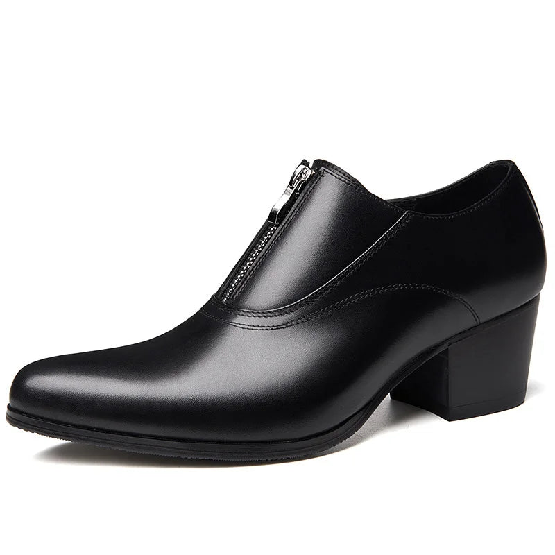 Mocassin Femme Talon Cuir Élégance Intemporelle – Élégance