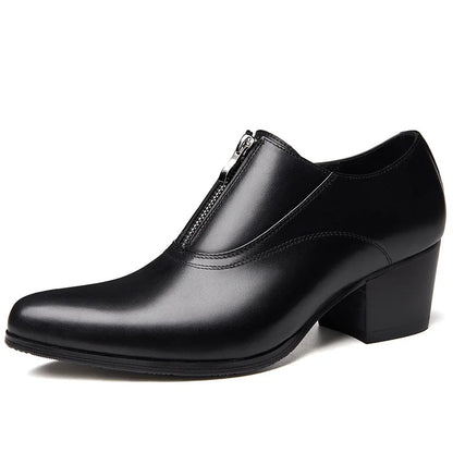 Mocassin Femme Talon Cuir Élégance Intemporelle – Élégance