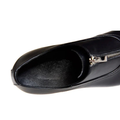 Mocassin Femme Talon Cuir Élégance Intemporelle – Élégance