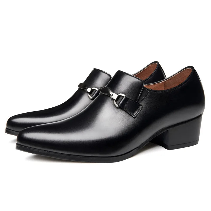Mocassin Homme Cuir Noir à Boucle – Heritage
