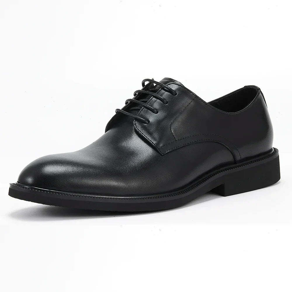 Derby Homme Cuir Noir Ébène Satiné - Heritage