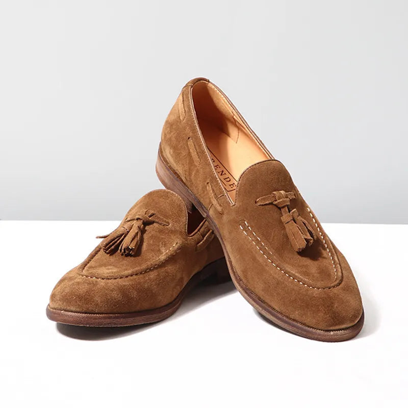 Mocassin Homme Daim Grainé à Glands – Heritage
