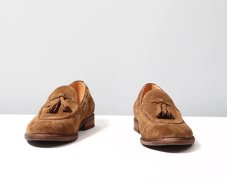Mocassin Homme Daim Grainé à Glands – Heritage