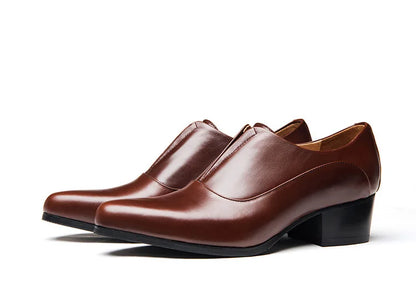 Mocassin Homme Cuir Véritable Satiné Élégant - Prestige