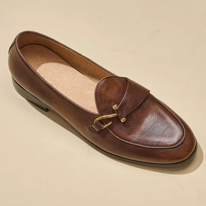 Mocassin en Cuir Véritable Noir - Heritage