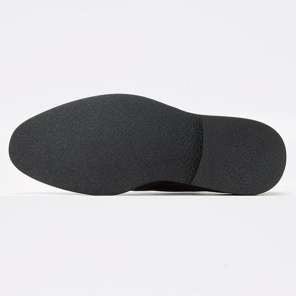 Mocassin Homme en Cuir Noir Intense Satiné – Prestige
