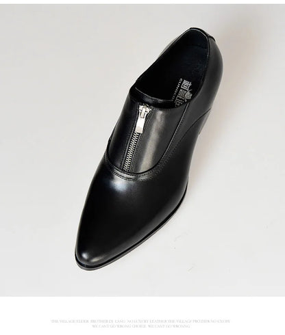 Mocassin Femme Talon Cuir Élégance Intemporelle – Élégance