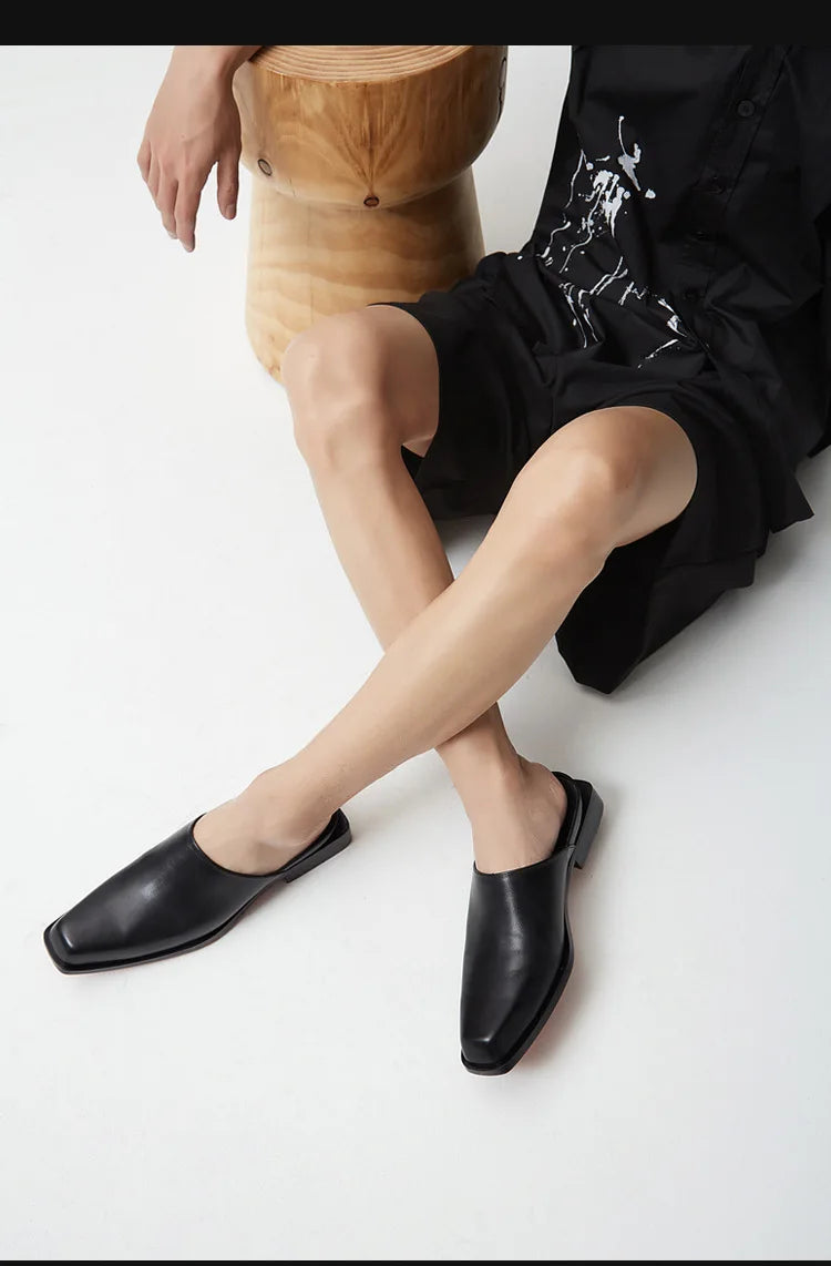 Mocassin Mule Homme Cuir Pleine Fleur – Heritage