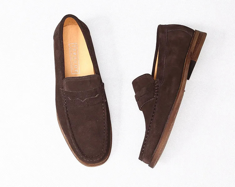 Mocassin Homme Daim Grainé à Glands – Heritage