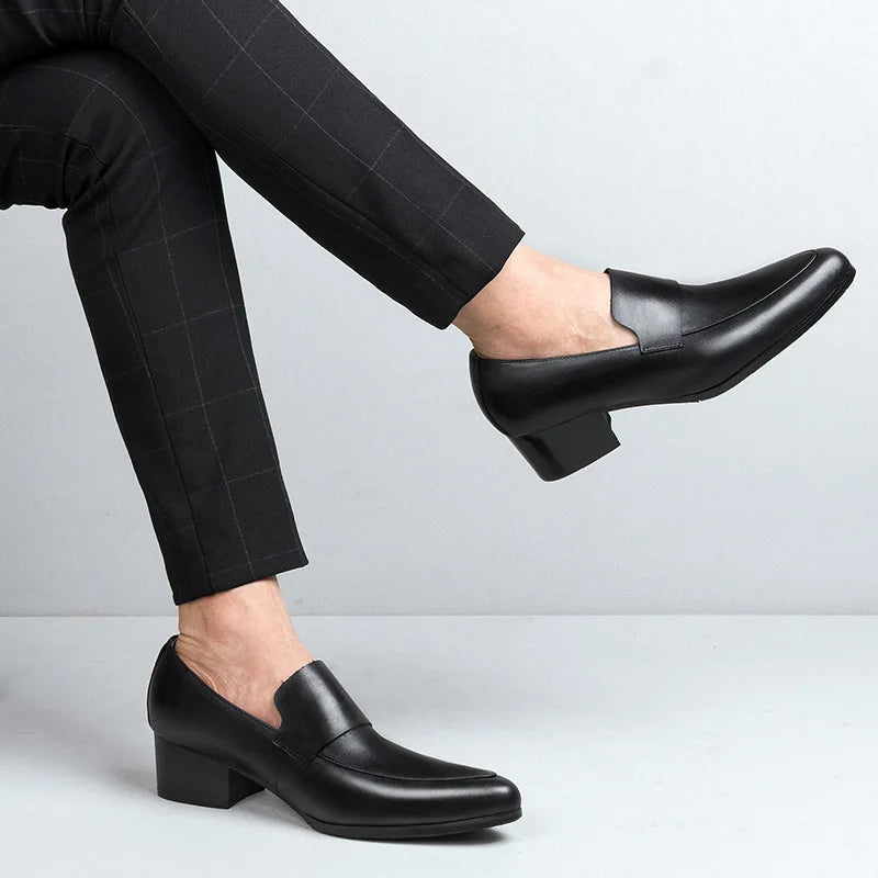 Mocassin Homme Cuir Ébène Lustré – Prestige