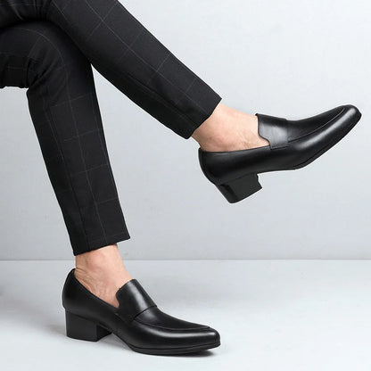 Mocassin Homme Cuir Ébène Lustré – Prestige