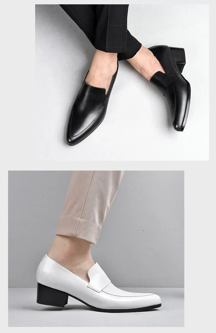 Mocassin Homme Cuir Ébène Lustré – Prestige