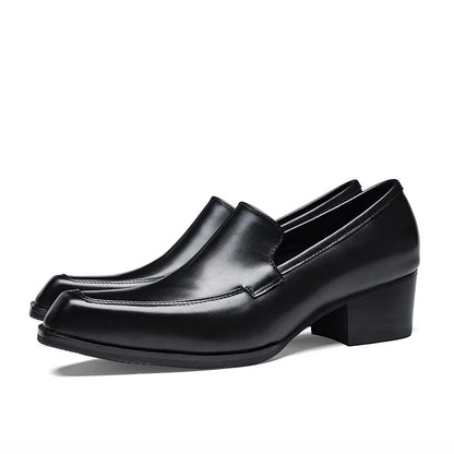 Mocassin Femme Talon Cuir Pleine Fleur Véritable – Heritage