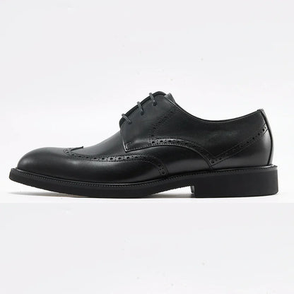 Mocassin Homme en Cuir Noir Intense Satiné – Prestige