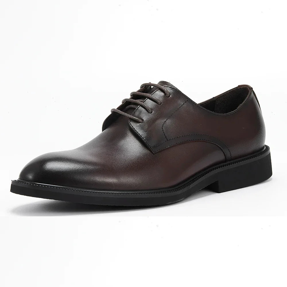 Derby Homme Cuir Noir Ébène Satiné - Heritage